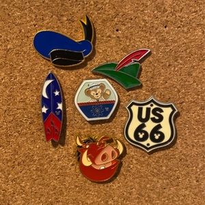 6 Disney Trading Pins